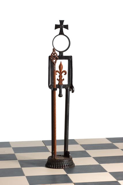 Marvin Avenue Chess Club: sculpture by Hardy Jones